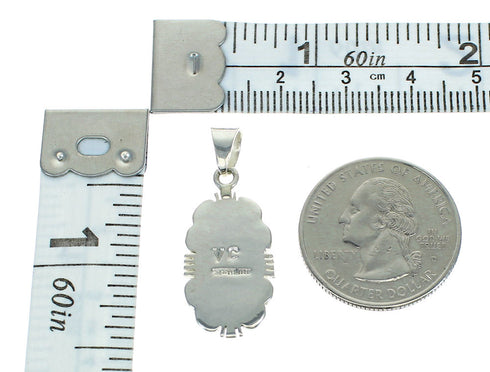 Sterling Silver Southwestern Turquoise Pendant QX83379